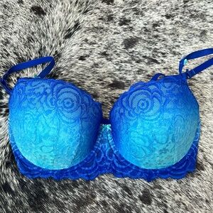 Candies 34DD blue ombré bra